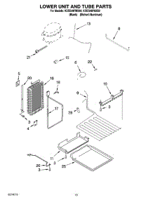 12 - Lower Unit And Tube Parts parts for Kitchenaid Refrigerator KSSS48FMX02 from AppliancePartsPros.com