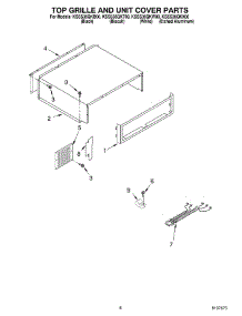 06 - Top Grille And Unit Cover parts for Kitchenaid Refrigerator KSSS36QKB00 from AppliancePartsPros.com