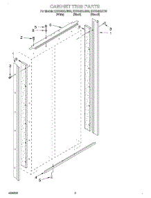 02 - Cabinet Trim parts for Kitchenaid Refrigerator KSSS48QJB00 from AppliancePartsPros.com