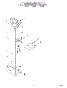 03 - Freezer Liner parts for Kitchenaid Refrigerator KSSS48QJB00 from AppliancePartsPros.com
