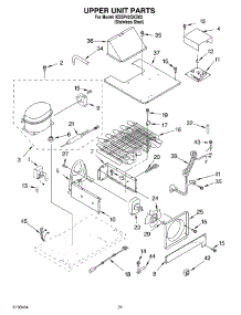 13 - Upper Unit Parts parts for Kitchenaid Refrigerator KSSP42QKS02 from AppliancePartsPros.com