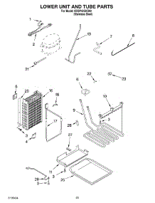 14 - Lower Unit And Tube Parts parts for Kitchenaid Refrigerator KSSP42QKS02 from AppliancePartsPros.com