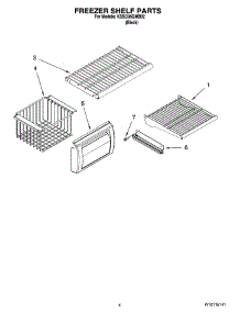 03 - Freezer Shelf Parts parts for Kitchenaid Refrigerator KSSO36QMB02 from AppliancePartsPros.com