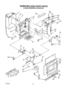 14 - Dispenser And Front parts for Kitchenaid Refrigerator KSSS42DAX00 from AppliancePartsPros.com