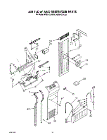 17 - Air Flow And Reservoir parts for Kitchenaid Refrigerator KSSS42DAX00 from AppliancePartsPros.com