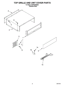 06 - Top Grille And Unit Cover parts for Kitchenaid Refrigerator KSSP48QKS00 from AppliancePartsPros.com