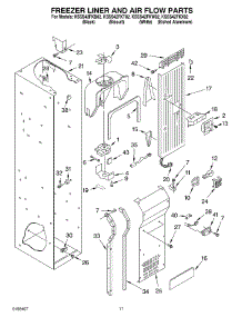 08 - Freezer Liner And Air Flow Parts parts for Kitchenaid Refrigerator KSSS42FKB02 from AppliancePartsPros.com