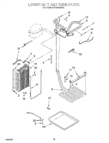 15 - Lower Unit And Tube parts for Kitchenaid Refrigerator KSSS42QDX03 from AppliancePartsPros.com