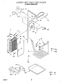 12 - Lower Unit And Tube parts for Kitchenaid Refrigerator KSSS36DAX05 from AppliancePartsPros.com