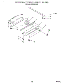 16 - Freezer Control Panel parts for Kitchenaid Refrigerator KSSS36DAX05 from AppliancePartsPros.com