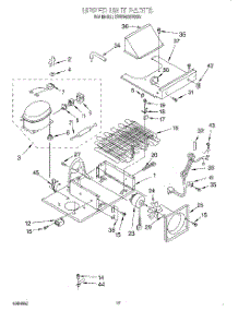 12 - Upper Unit parts for Kitchenaid Refrigerator KSSS42MDX05 from AppliancePartsPros.com