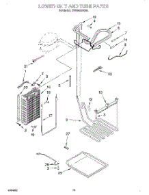 13 - Lower Unit And Tube parts for Kitchenaid Refrigerator KSSS42MDX05 from AppliancePartsPros.com