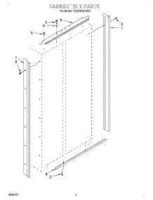 02 - Cabinet Trim parts for Kitchenaid Refrigerator KSSS42QDW03 from AppliancePartsPros.com