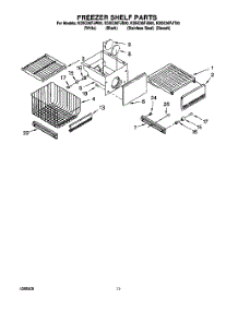 08 - Freezer Shelf parts for Kitchenaid Refrigerator KSSC36FJT00 from AppliancePartsPros.com