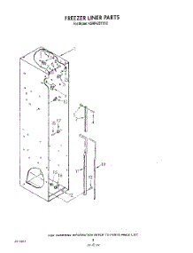 05 - Freezer Liner parts for Kitchenaid Refrigerator KSRF42DTX02 from AppliancePartsPros.com