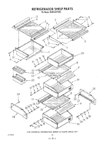 08 - Refrigerator Shelf parts for Kitchenaid Refrigerator KSRF42DTX02 from AppliancePartsPros.com