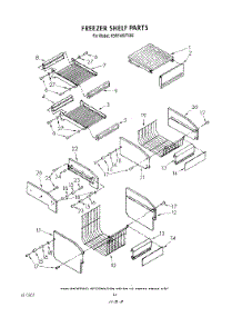 09 - Freezer Shelf parts for Kitchenaid Refrigerator KSRF42DTX02 from AppliancePartsPros.com