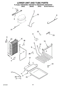 14 - Lower Unit And Tube parts for Kitchenaid Refrigerator KSSS48QKX00 from AppliancePartsPros.com