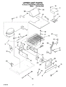 11 - Upper Unit Parts parts for Kitchenaid Refrigerator KSSC42FKB02 from AppliancePartsPros.com