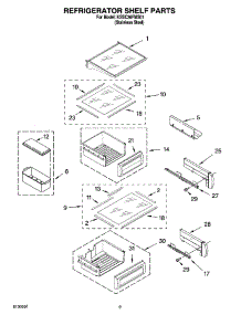 07 - Refrigerator Shelf Parts parts for Kitchenaid Refrigerator KSSC36FMS01 from AppliancePartsPros.com