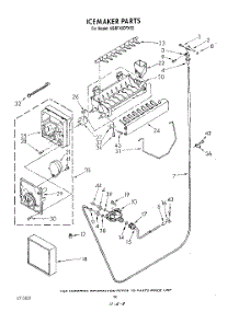 16 - Ice Maker parts for Kitchenaid Refrigerator KSRF42DTX02 from AppliancePartsPros.com