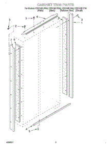 02 - Cabinet Trim parts for Kitchenaid Refrigerator KSSC48FJB00 from AppliancePartsPros.com