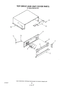 17 - Top Grille And Unit Cover parts for Kitchenaid Refrigerator KSRF42DTX02 from AppliancePartsPros.com