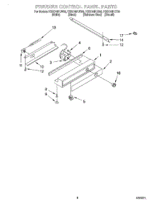 06 - Freezer Control Panel parts for Kitchenaid Refrigerator KSSC48FJB00 from AppliancePartsPros.com