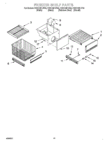08 - Freezer Shelf parts for Kitchenaid Refrigerator KSSC48FJB00 from AppliancePartsPros.com