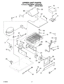 11 - Upper Unit parts for Kitchenaid Refrigerator KSSC48FKB01 from AppliancePartsPros.com