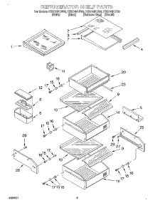 07 - Refrigerator Shelf parts for Kitchenaid Refrigerator KSSC48FJW00 from AppliancePartsPros.com