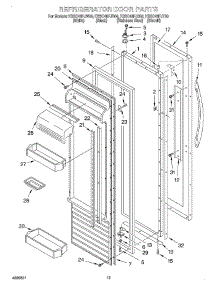 10 - Refrigerator Door parts for Kitchenaid Refrigerator KSSC48FJW00 from AppliancePartsPros.com