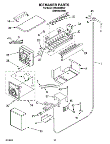 15 - Icemaker Parts parts for Kitchenaid Refrigerator KSSC48QMS02 from AppliancePartsPros.com