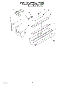 05 - Control Panel Parts parts for Kitchenaid Refrigerator KSSC42QMS00 from AppliancePartsPros.com