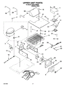 11 - Upper Unit Parts parts for Kitchenaid Refrigerator KSSC42FMS02 from AppliancePartsPros.com