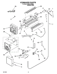 13 - Icemaker Parts parts for Kitchenaid Refrigerator KSSC42FMS02 from AppliancePartsPros.com