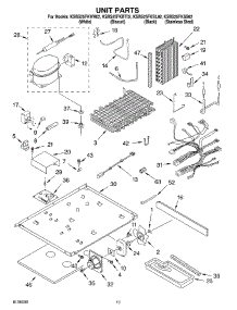 09 - Unit Parts parts for Kitchenaid Refrigerator KSBS25FKSS02 from AppliancePartsPros.com
