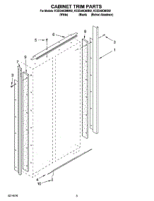 02 - Cabinet Trim Parts parts for Kitchenaid Refrigerator KSSS48QMW02 from AppliancePartsPros.com