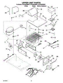 13 - Upper Unit Parts parts for Kitchenaid Refrigerator KSSS48QMW02 from AppliancePartsPros.com