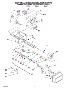 05 - Motor And Ice Container Parts parts for Kitchenaid Refrigerator KSFS25FKBT00 from AppliancePartsPros.com