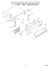 09 - Top Grille And Unit Cover parts for Kitchenaid Refrigerator KSSC48FJS00 from AppliancePartsPros.com