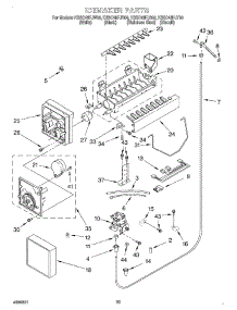 15 - Ice Maker parts for Kitchenaid Refrigerator KSSC48FJS00 from AppliancePartsPros.com