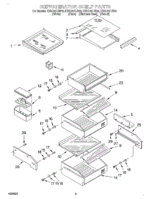 07 - Refrigerator Shelf parts for Kitchenaid Refrigerator KSSC42FJB00 from AppliancePartsPros.com