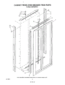 03 - Cabinet Trims And Breaker Trim parts for Kitchenaid Refrigerator KSRF42DTX01 from AppliancePartsPros.com