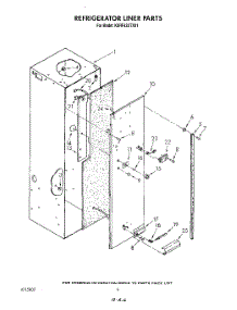 04 - Refrigerator Liner parts for Kitchenaid Refrigerator KSRF42DTX01 from AppliancePartsPros.com