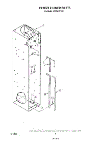 05 - Freezer Liner parts for Kitchenaid Refrigerator KSRF42DTX01 from AppliancePartsPros.com