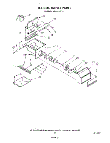 06 - Ice Container parts for Kitchenaid Refrigerator KSRF42DTX01 from AppliancePartsPros.com