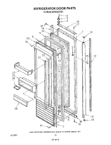 11 - Refrigerator Door , Lit / Optional parts for Kitchenaid Refrigerator KSRF42DTX01 from AppliancePartsPros.com