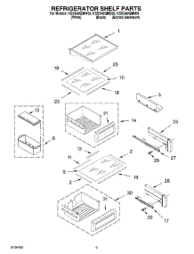 07 - Refrigerator Shelf Parts parts for Kitchenaid Refrigerator KSSS48QMW00 from AppliancePartsPros.com