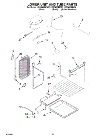 14 - Lower Unit And Tube Parts parts for Kitchenaid Refrigerator KSSS48QMW00 from AppliancePartsPros.com